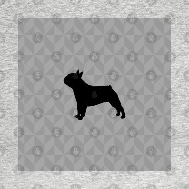 Frenchie or French Bull Dog Lover Gift - Scandi Geometric Silhouette by Elsie Bee Designs